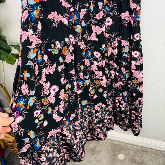 SANDRO Bouna Sleeveless Floral Ruffle Dress - Picture 7 of 10